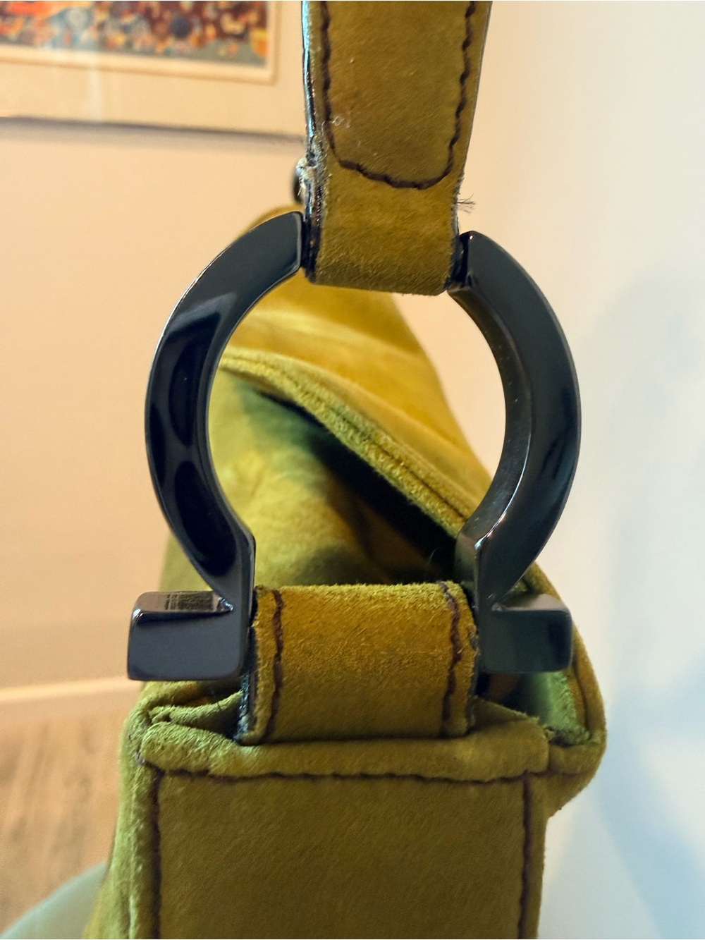 Salvatore Ferragamo Archival Ombré Suede Gancini Hobo - Picture 7 of 11